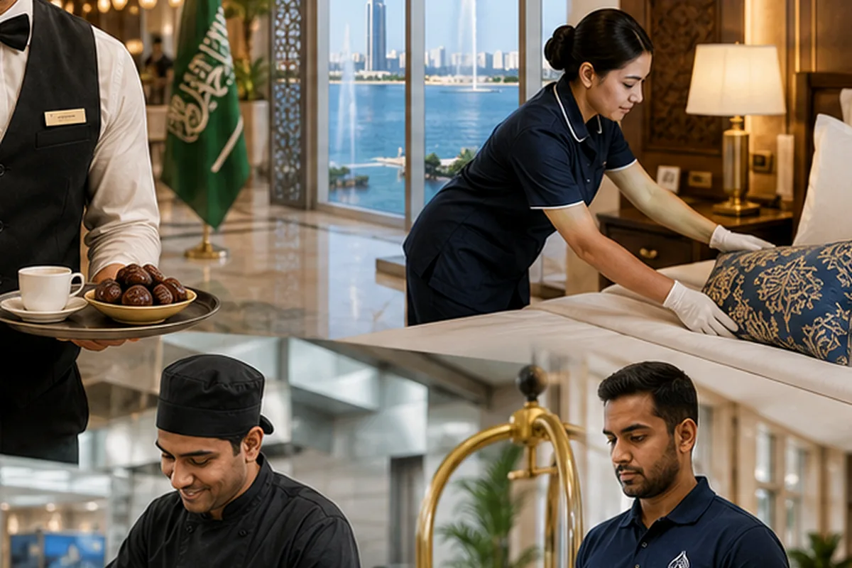 تخطيط توريد عمالة الضيافة والمطاعم والإعاشة لأصحاب الأعمال في الهفوف بالمملكة العربية السعودية